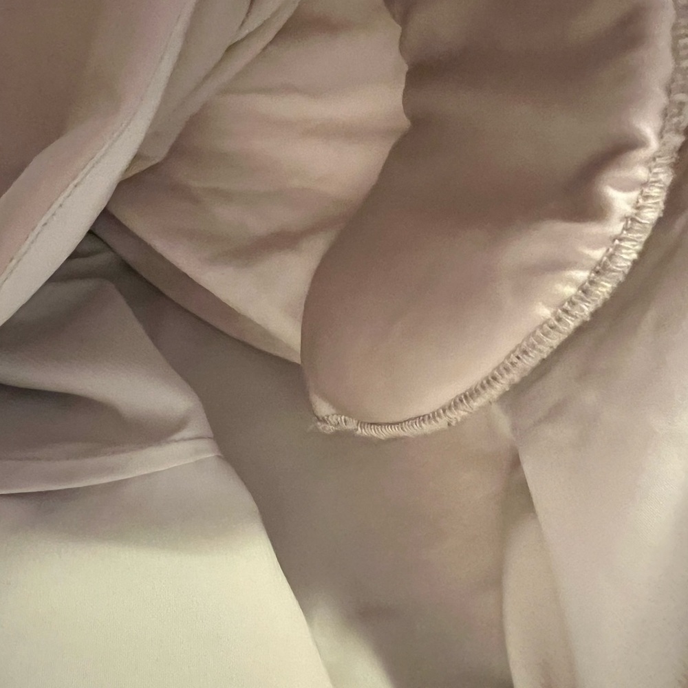 NBD X REVOLVE champagne long sleeve tie-front Imogen top Size XL - Picture 10 of 12